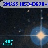 2MASS J05343670-0428296