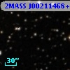 2MASS J00211468+5544095