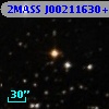 2MASS J00211630+5545500