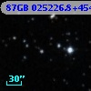 87GB 025226.8+454122