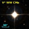V* WW CMa