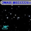 2MASS J03222221+4203158