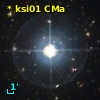 V* ksi01 CMa