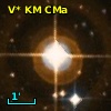 V* KM CMa