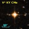 V* KY CMa