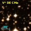 V* DE CMa